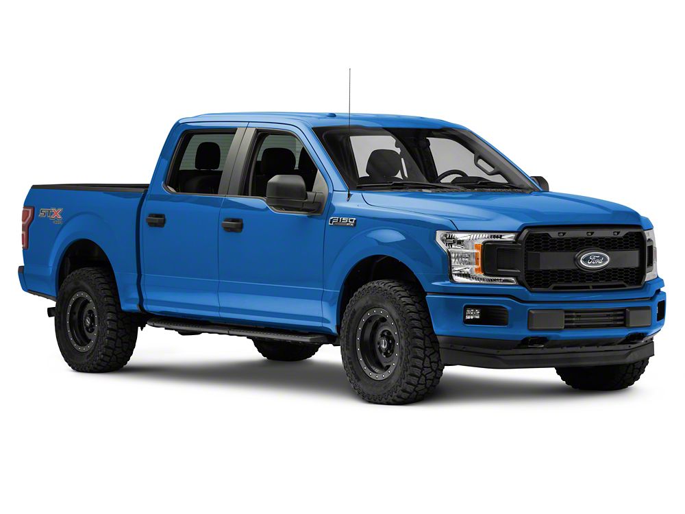 MP Concepts Upper Replacement Grille with LED DRL; Matte Black (18-20 F-150, Excluding Raptor)