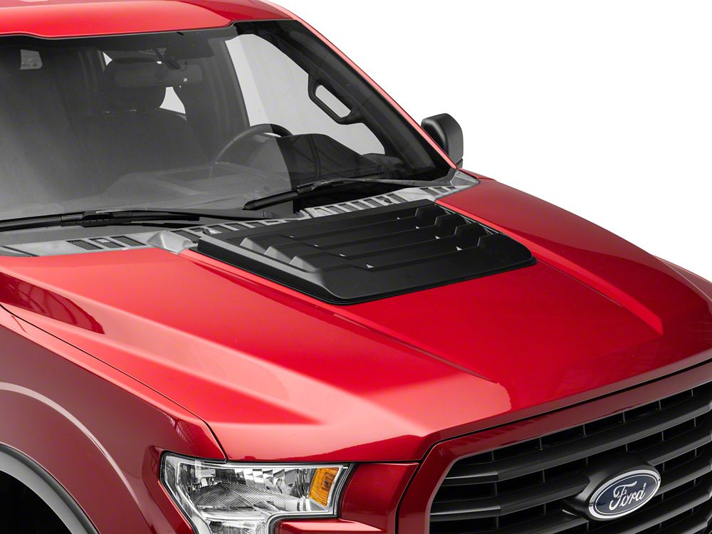 MP Concepts Hood Scoop; Matte Black (15-20 F-150, Excluding Raptor)