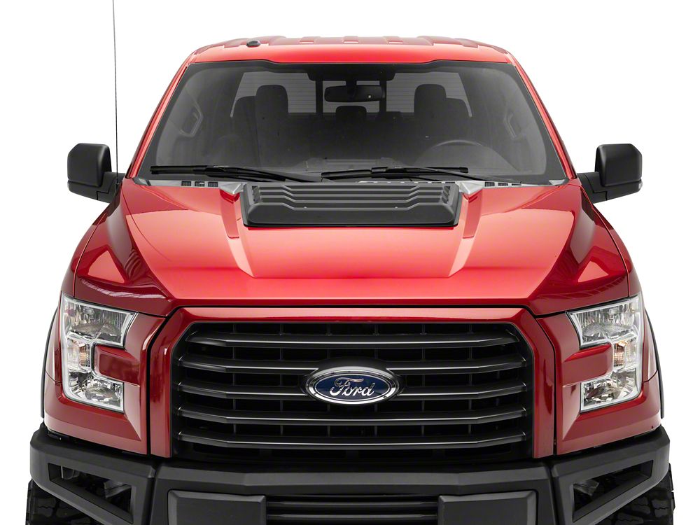 MP Concepts Hood Scoop; Matte Black (15-20 F-150, Excluding Raptor)