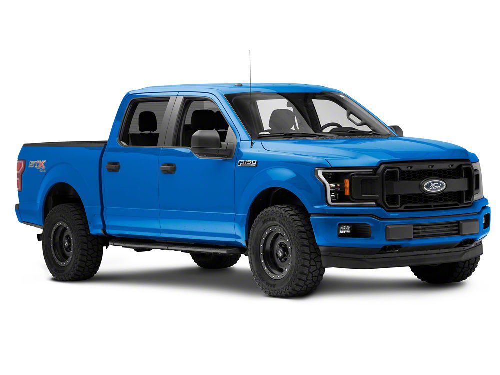 MP Concepts Upper Replacement Grille with LED Lighting and DRL; Matte Black (18-20 F-150, Excluding Raptor & XLT)