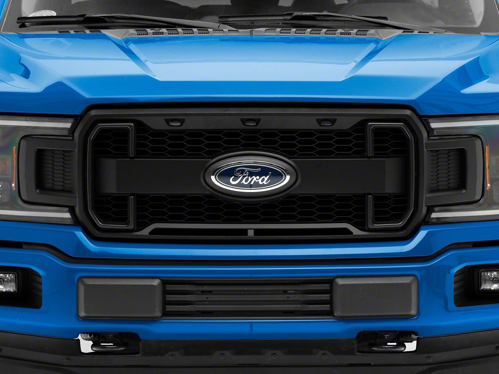 MP Concepts Upper Replacement Grille with LED Lighting and DRL; Matte Black (18-20 F-150, Excluding Raptor & XLT)