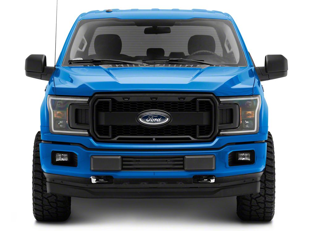 MP Concepts Upper Replacement Grille with LED Lighting and DRL; Matte Black (18-20 F-150, Excluding Raptor & XLT)