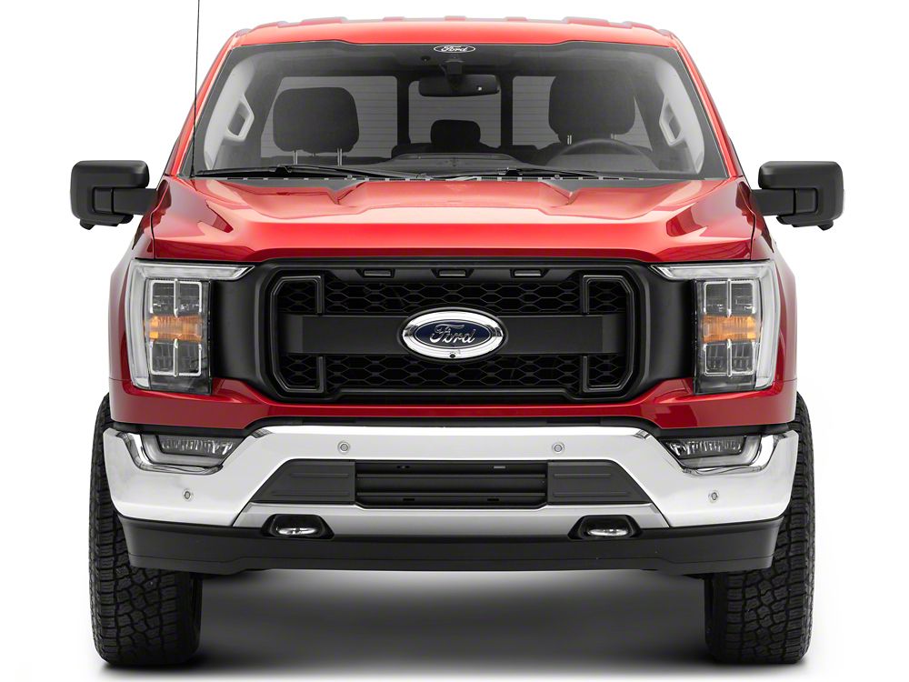MP Concepts Upper Replacement Grille with LED Lighting and LED DRL; Matte Black (21-23 F-150, Excluding Raptor & Tremor)
