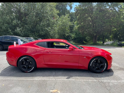 MP Concepts Quarter Window Louvers; Matte Black (16-24 Camaro Coupe)