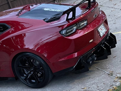 MP Concepts ZL1 Style Rear Diffuser; Gloss Black (16-24 Camaro)