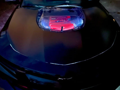 MP Concepts ZL1 Style Hood; Smoked Black Center (16-24 Camaro)