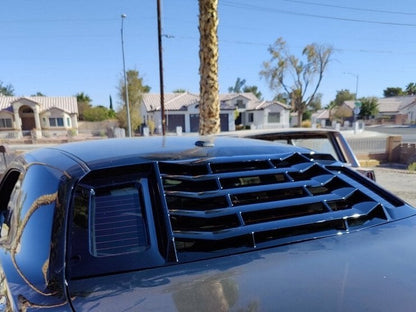 MP Concepts Rear Window Louvers; Gloss Black (08-23 Challenger)