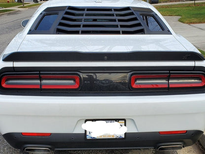 MP Concepts Rear Window Louvers; Matte Black (08-23 Challenger)