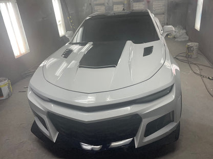 MP Concepts ZL1 1LE Style Front Bumper with DRL; Unpainted (16-18 Camaro, Excluding ZL1)