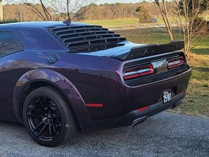 MP Concepts 2-Piece Wicker Bill Rear Spoiler; Matte Black (15-23 Challenger)