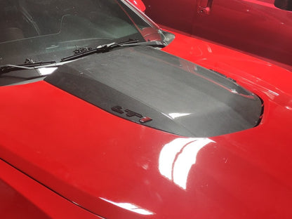 MP Concepts ZL1 Style Hood; Carbon-Look Center (16-24 Camaro)