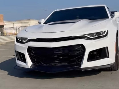MP Concepts ZL1 1LE Style Front Bumper with DRL; Unpainted (19-24 Camaro w/ Factory LED Headlights, Excluding ZL1)