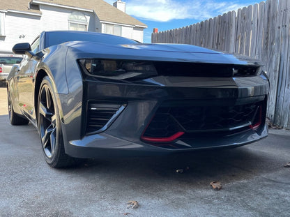 MP Concepts SS 50 Years Style Grille; Red (16-18 Camaro SS)
