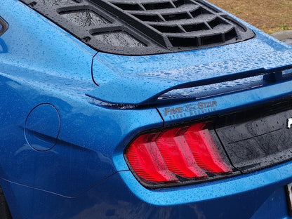 MP Concepts Rear Window Louvers; Matte Black (15-25 Mustang Fastback)
