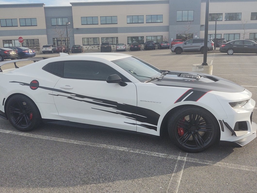 MP Concepts Quarter Window Louvers; Matte Black (16-24 Camaro Coupe)