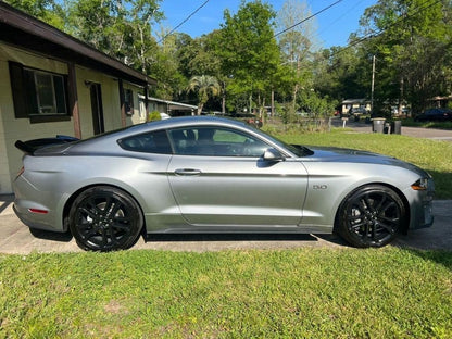 MP Concepts V-Style Rear Spoiler; Gloss Black (15-23 Mustang Fastback)