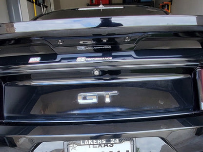 MP Concepts GT500 Style Rear Spoiler with Wicker Bill Add-On; Gloss Black (15-23 Mustang Fastback)