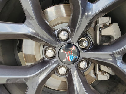 MP Concepts Center Caps for Factory Wheels; American Skull (15-23 Charger)