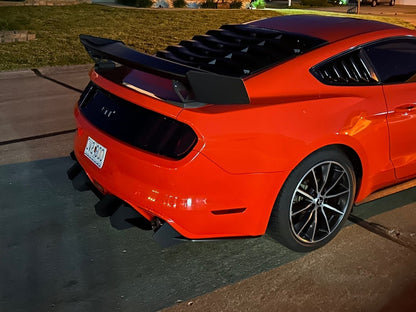 MP Concepts GT500 Track Pack Style Rear Spoiler; Matte Black (15-23 Mustang Fastback)