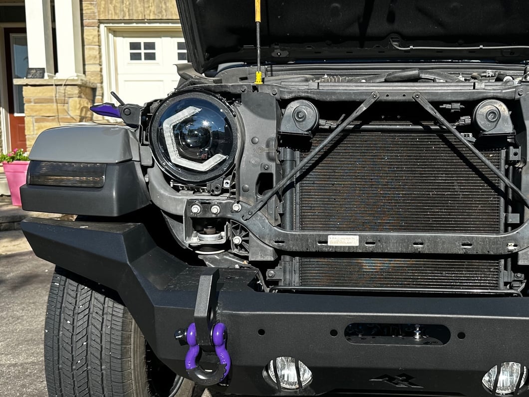 MP Concepts Thanos LED Headlights; Black Housing; Clear Lens (18-25 Jeep Wrangler JL)