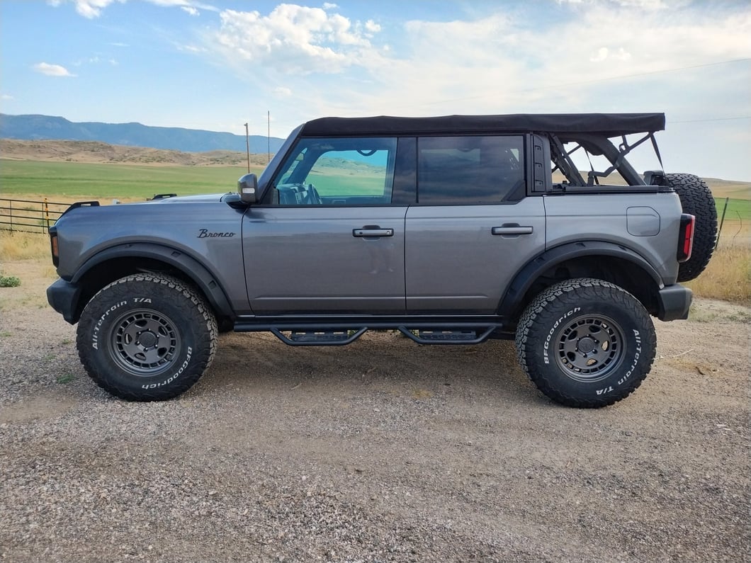 MP Concepts Fender Flares; Textured Black (21-25 Bronco 4-Door, Excluding Raptor)