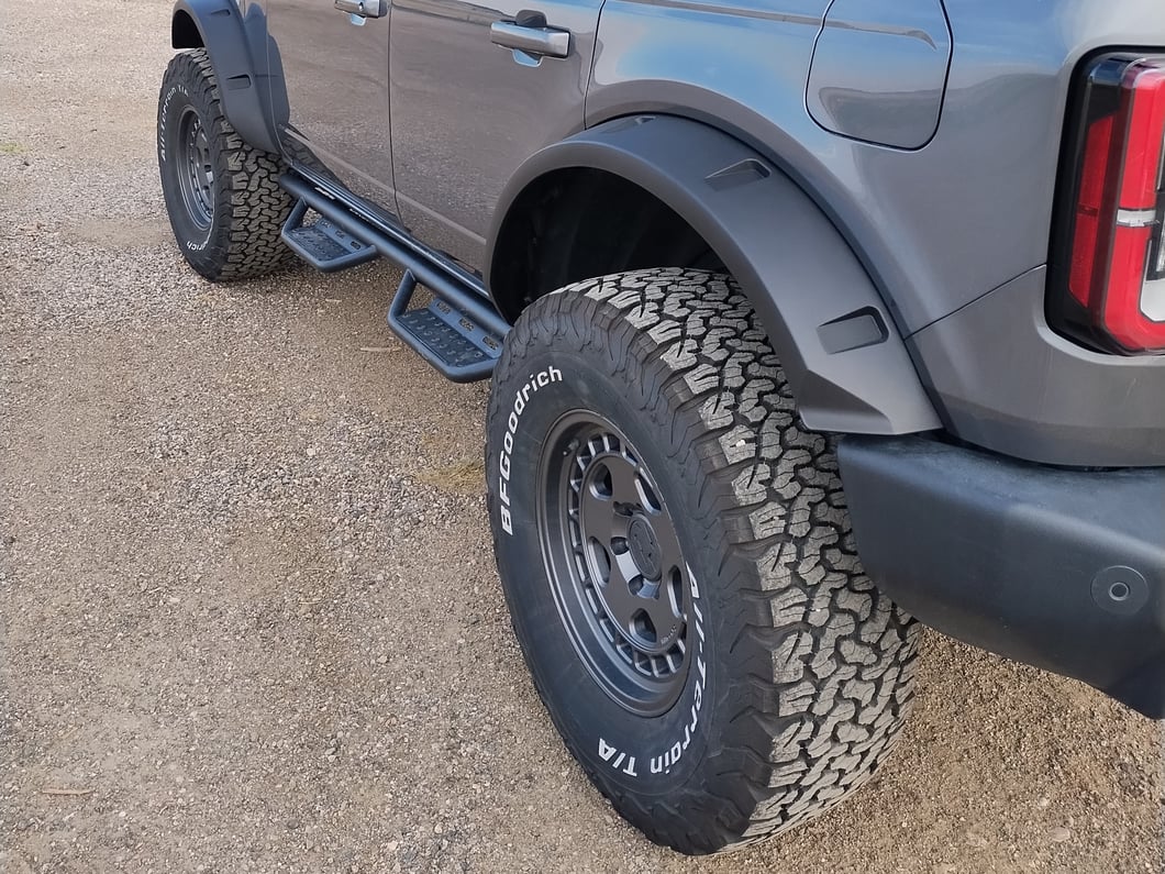 MP Concepts Fender Flares; Textured Black (21-25 Bronco 4-Door, Excluding Raptor)