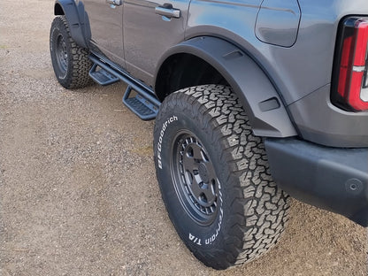 MP Concepts Fender Flares; Textured Black (21-25 Bronco 4-Door, Excluding Raptor)