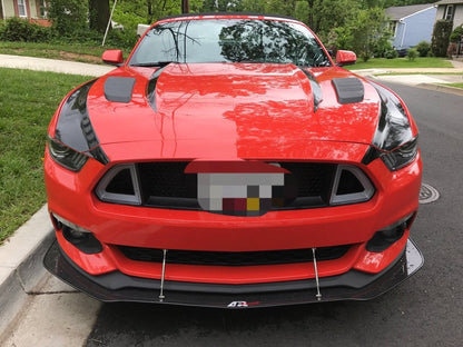 MP Concepts Hood Louvers; Unpainted (15-17 Mustang EcoBoost, V6)