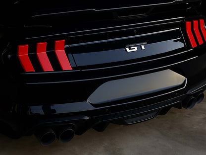 MP Concepts S650 Style LED Tail Lights; Black Housing; Red Lens (15-23 Mustang)