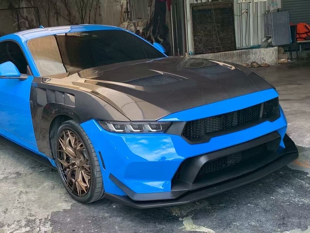 MP Concepts GTD Style Front Bumper; Unpainted (24-26 Mustang)