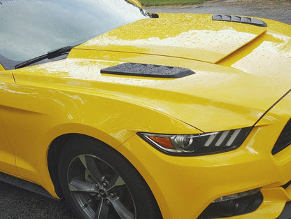 MP Concepts Hood Louvers; Unpainted (15-17 Mustang EcoBoost, V6)