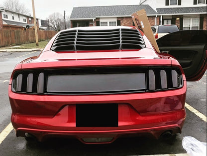 MP Concepts Rear Window Louvers; Matte Black (15-25 Mustang Fastback)