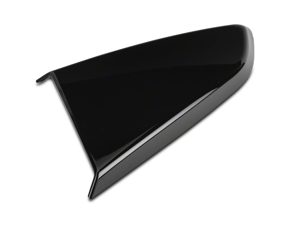 MP Concepts Quarter Window Scoops; Gloss Black (15-23 Mustang Fastback)