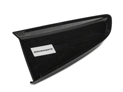 MP Concepts Quarter Window Scoops; Gloss Black (15-23 Mustang Fastback)