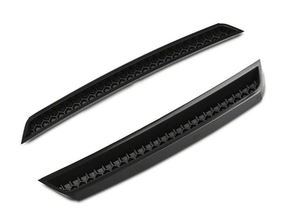 MP Concepts Quarter Window Scoops; Gloss Black (15-23 Mustang Fastback)