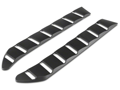 MP Concepts Sport Rear Window Louvers; Matte Black (15-25 Mustang Fastback)