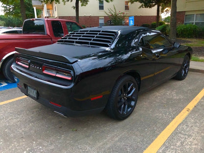 MP Concepts Rear Window Louvers; Gloss Black (08-23 Challenger)
