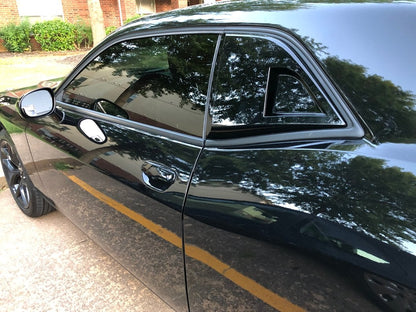 MP Concepts Quarter Window Scoops; Gloss Black (08-23 Challenger)