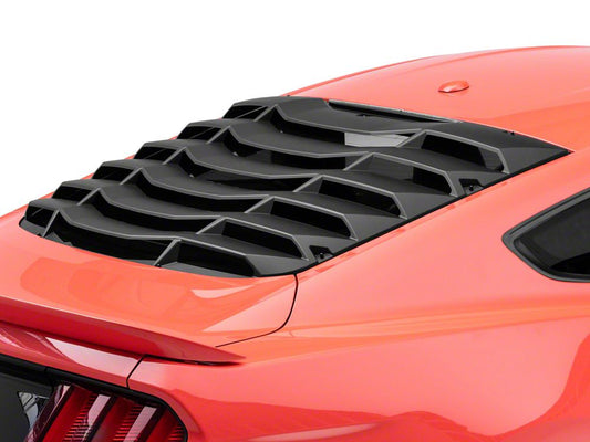 MP Concepts Rear Window Louvers; Matte Black (15-25 Mustang Fastback)
