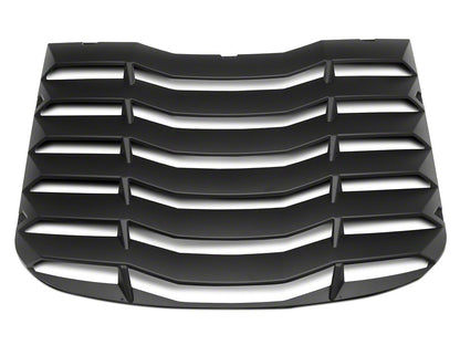 MP Concepts Rear Window Louvers; Matte Black (15-25 Mustang Fastback)