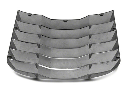 MP Concepts Rear Window Louvers; Matte Black (15-25 Mustang Fastback)