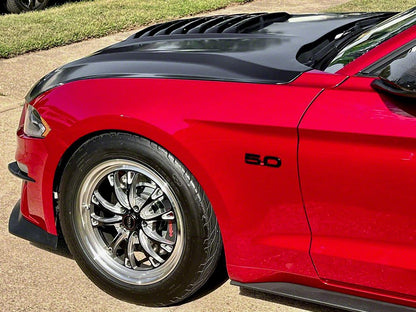 MP Concepts Aluminum GT500 Style Hood; Unpainted (18-23 Mustang GT, EcoBoost)