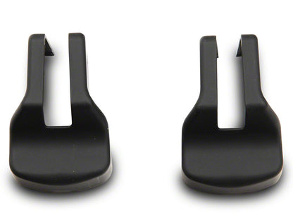 MP Concepts Door Hinge Cover Set; Black (15-25 Mustang)