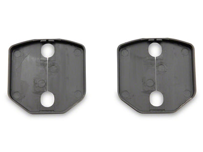 MP Concepts Door Striker Cover Set; Black (15-23 Mustang)