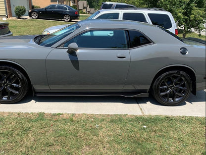 MP Concepts Quarter Window Scoops; Gloss Black (08-23 Challenger)