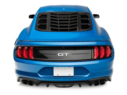 MP Concepts Rear Window Louvers; Matte Black (15-25 Mustang Fastback)