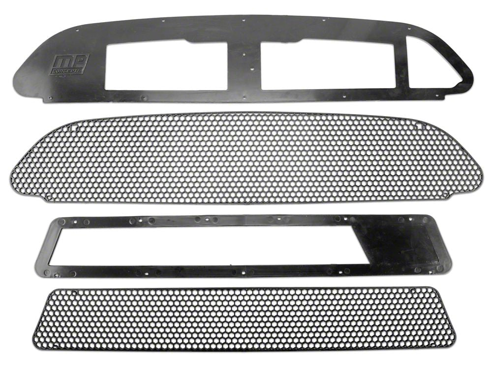 MP Concepts Replacement GT500 Style Front Bumper Grilles for 408766 Only (15-17 Mustang GT, EcoBoost, V6)