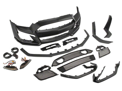 MP Concepts GT500 Style Front Bumper; Unpainted (13-14 Mustang GT, V6)