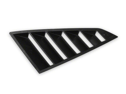 MP Concepts Quarter Window Louvers; Gloss Black (24-25 Mustang Fastback)