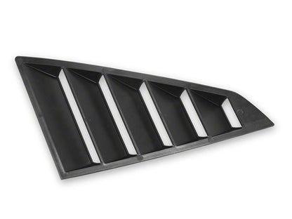 MP Concepts Quarter Window Louvers; Matte Black (24-25 Mustang Fastback)